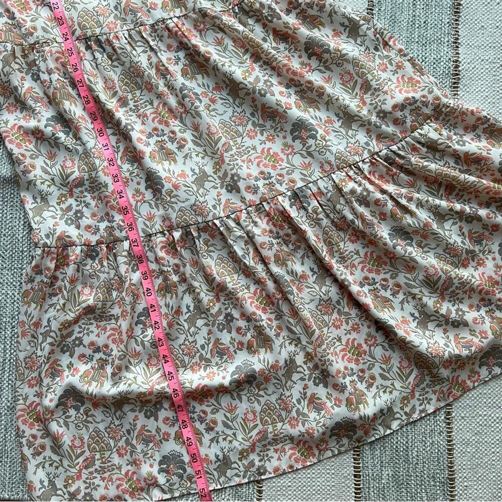 Tuckernuck The Ginger Floral Short Flutter Sleeves Maxi Dress Women’s Size XS - Picture 6 of 9